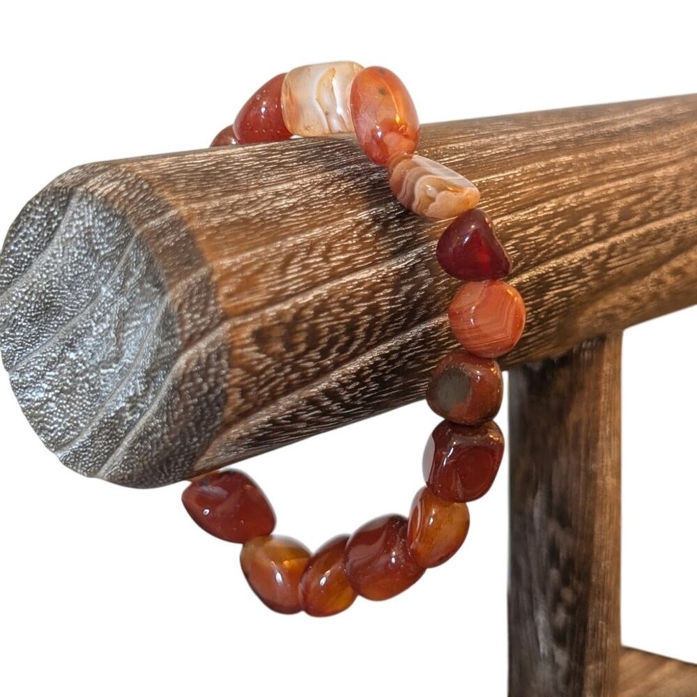 Agate Stone Stretch Bracelet